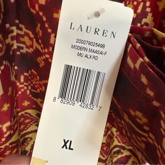Lauren Ralph Lauren southwest print tunic cotton top NWT - Picture 5 of 8